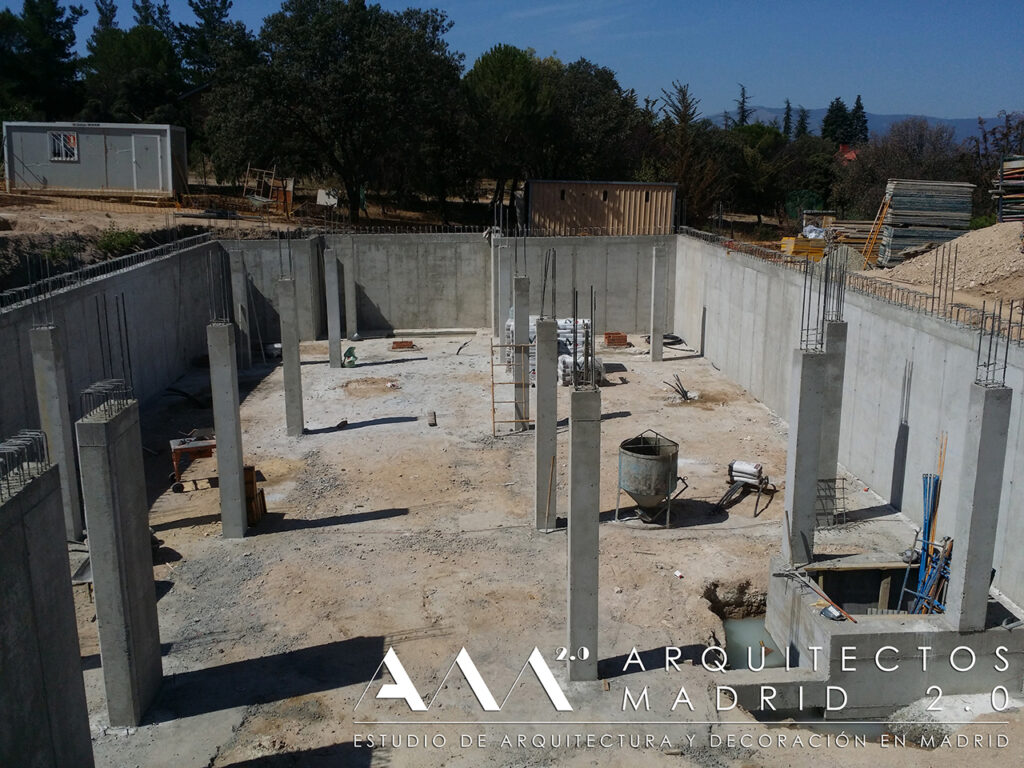 construccion vivienda unifamiliar en madrid de lujo obra contruccion estructura