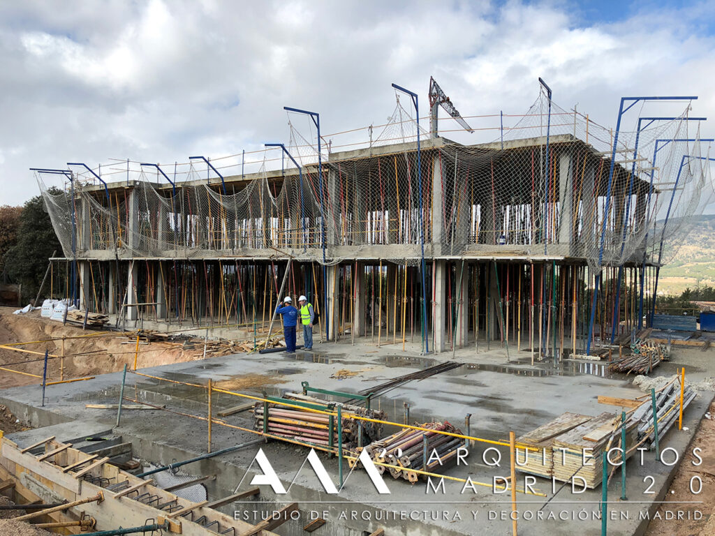 construccion vivienda unifamiliar en madrid de lujo obra contruccion estructura