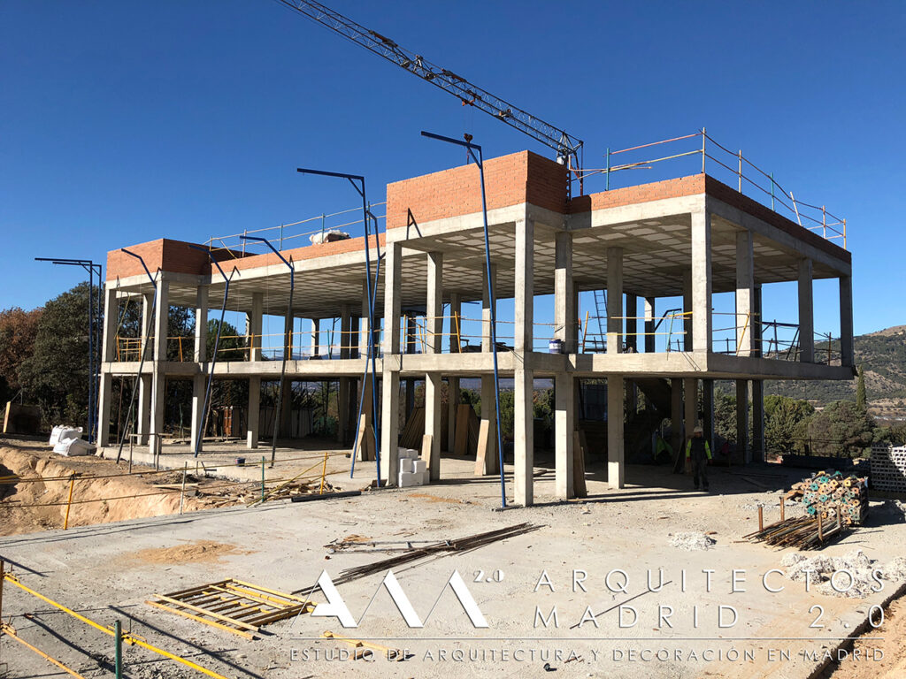 construccion vivienda unifamiliar en madrid de lujo obra contruccion albañileria