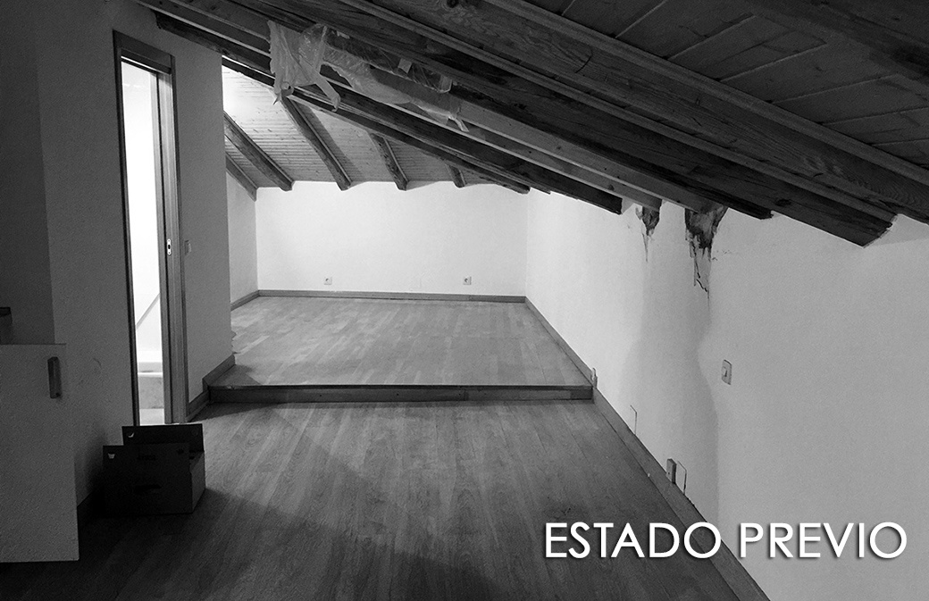 Reforma buhardilla madrid estado actual
