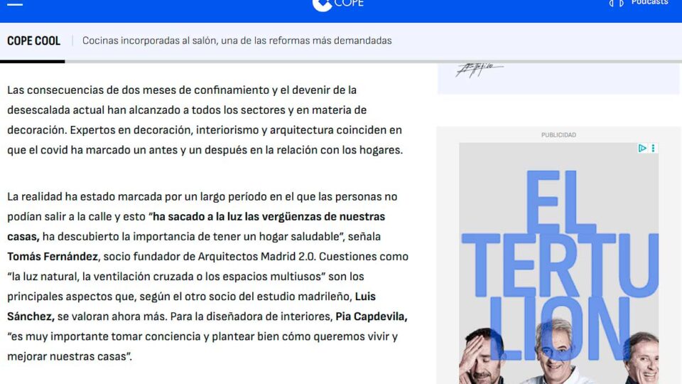 arquitectos-madrid-en-prensa-y-medios-cope-cocinas-incorporadas-salon