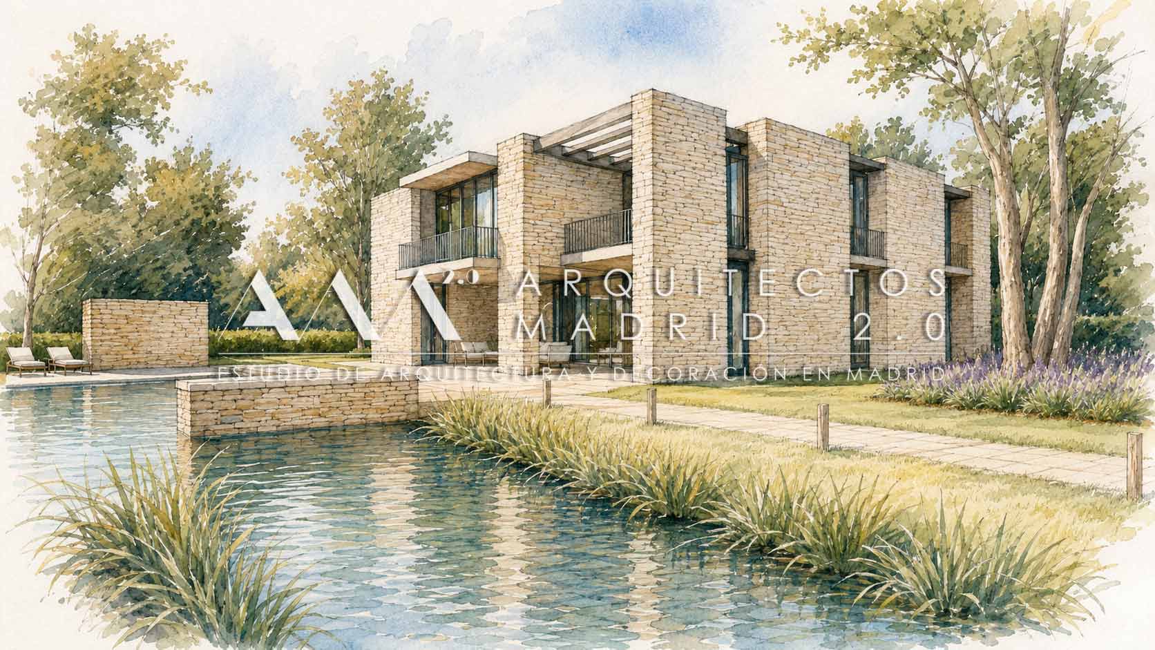 dibujo-acuarela-proyecto-arquitectura-vivienda-unifamiliar-villa-arquitectos-madrid-21