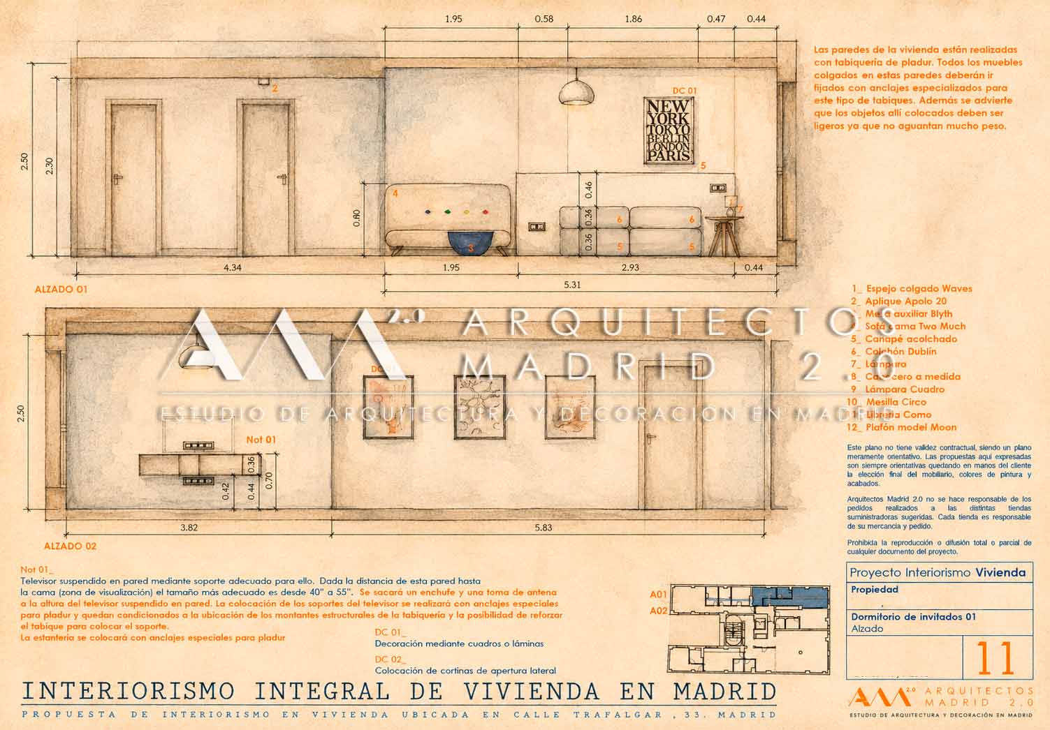 Método de interiorismo para reforma integral en Madrid con proyecto, materiales, mediciones y ejecución de obra