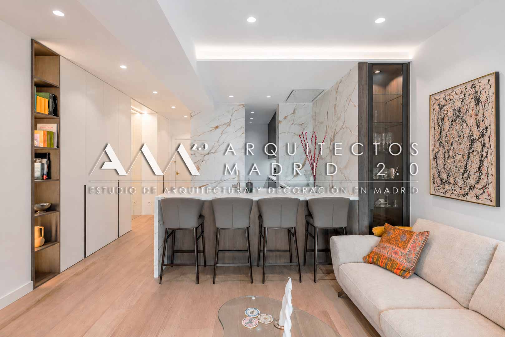 reforma integral de vivienda en el barrio de Salamanca por Arquitectos Madrid 2.0