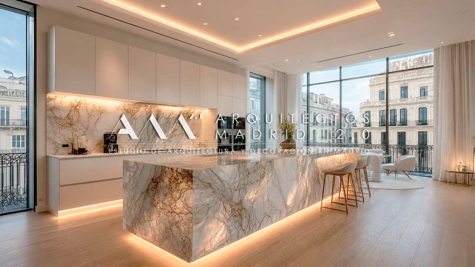 Reforma integral de vivienda en Chamberí con arquitectura, interiorismo y ejecución propia con LUITOM