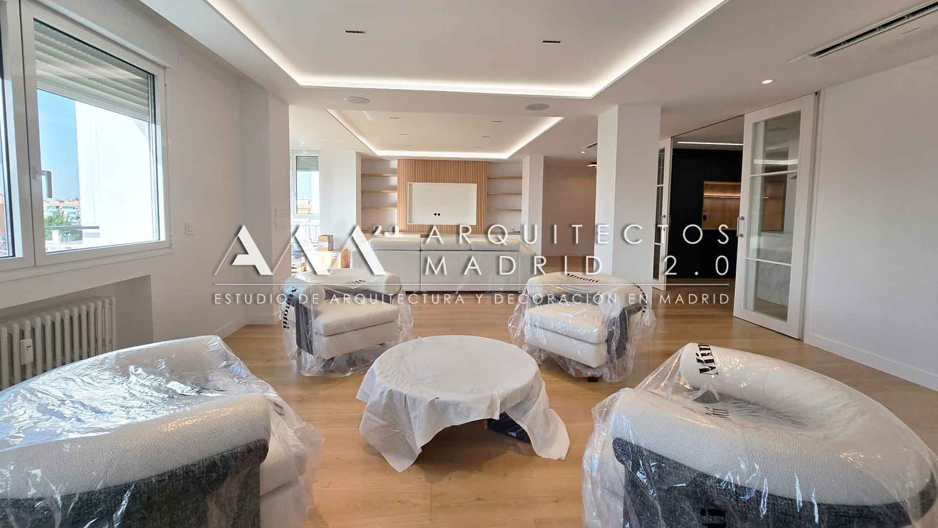 Reforma integral de piso premium en Pozuelo con interiorismo, luz natural y presupuesto cerrado